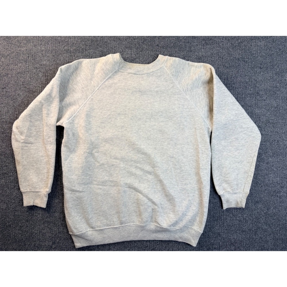 Vintage Hanes Sweatshirt XL Mens Gray Crewneck Pullover USA Made Stained 90s Y2K